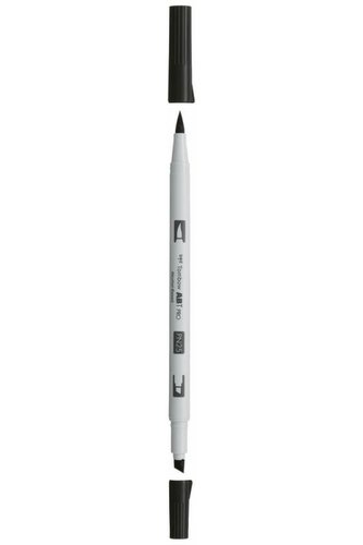 Tombow Oboustranný štětcový lihový fix ABT PRO - lamp black