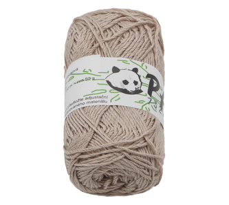 Příze PANDA bambus s elastanem - kávová - 50g / 110 m