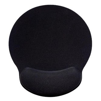 CRONO podložka pod myš, ergonomická, černá, paměťová pěna