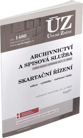ÚZ 1480 Archivnictví a spisová služba, Skartační řízení podle stavu k 14. 2. 2022