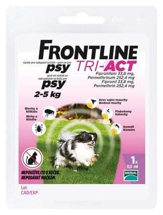 Frontline antip.TRI-ACT Spot-on Dog 0,5ml XS