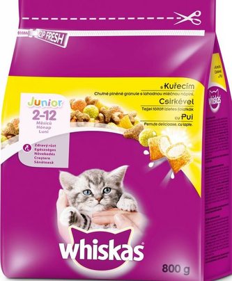 WHISKAS Junior kureci 800g
