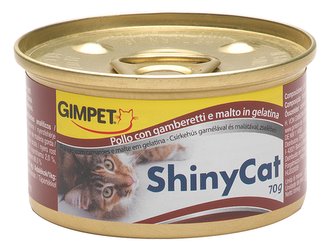 Konz.SHINY CAT kure+kreveta+maltoza 70g