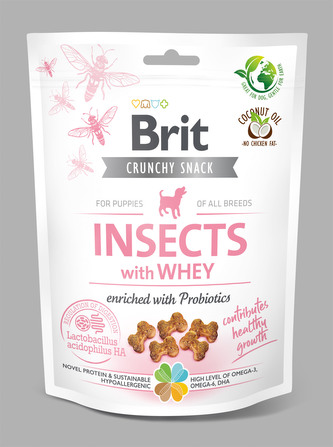 Brit Care Dog Crunchy Cracker s hmyzem_syrovatka/probiotika_200g