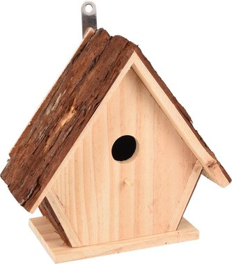 Ptaci budka GISEL prirodni drevo 24x12,5x24CM