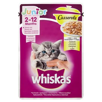 Kap. Whiskas Casserole Junior kureci v zele 85g