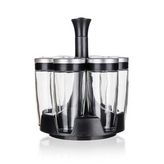 Kořenky sklo/chrom 6ks ve stojanu  ALTIMA