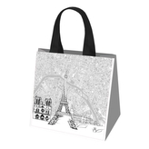 Taška nákupní textilní 34x36x22cm  PAŘÍŽ