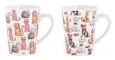 Hrnek porcelán 460ml  KOČKA a PES