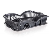 Odkapávač s podnosem 45x31x8cm  ELEGANCE antracit