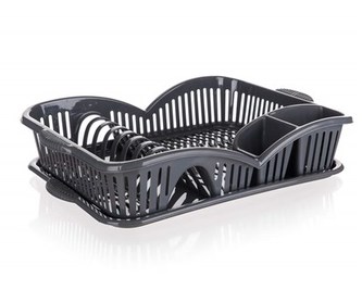 Odkapávač s podnosem 45x31x8cm  ELEGANCE antracit Odkapávač s podnosem 45x31x8cm  ELEGANCE antracit