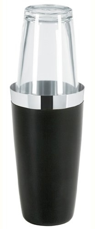 Šejkr 600ml nerez/sklo s vynilovým zabezpečením PROFI