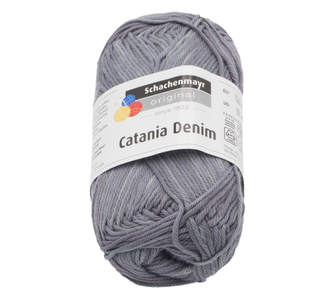 Příze CATANIA DENIM - šedá - 50g / 125 m
