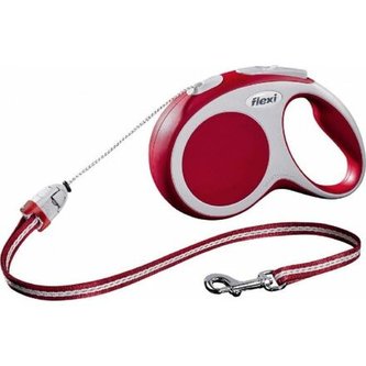 Flexi Vario S 5 m šňůra, max. 12 kg,  červená - DOPRODEJ