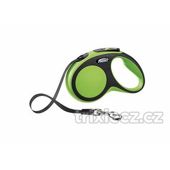 Flexi New Comfort S pásek 5 m, max. 15 kg, zelená - DOPRODEJ Flexi New Comfort S pásek 5 m, max. 15 kg, zelená - DOPRODEJ