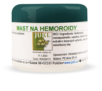 JUKL Mast na hemoroidy 50 ml JUKL Mast na hemoroidy 50 ml