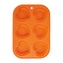 Forma silikonová muffiny srdce 6ks  ORION