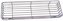 Polička koupelnová chrom 40x12x6cm  TORO