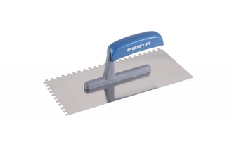 Hladítko 28x13cm zub e6 nerez/dřevo  FESTA