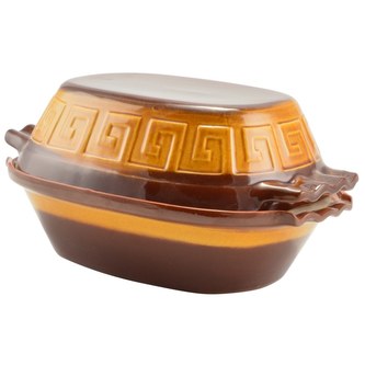 Pekáč římský keramika glazovaný 32x24x16cm 4L