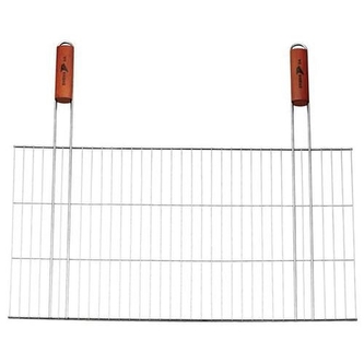 Rošt grilovací 58x38cm dřevo ručky  BBQ