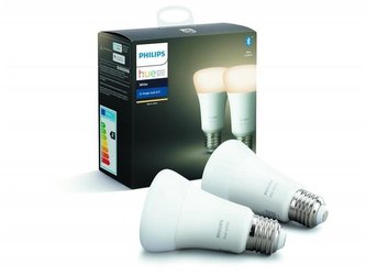 Chytrá žárovka Philips Hue Bluetooth LED White žárovka E27 A19 9W 806lm 2700K set 2 ks