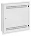 Solarix rozvaděč SOHO LC-18 do zdi s lištami 2U, 4U a 11U, 550x550x150mm, bílá RAL 9003, s rámečkem k zazdění