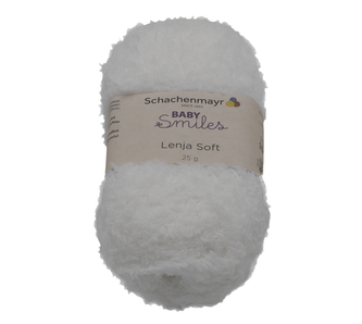 Příze LENJA SOFT - bílá - 25g / 85 m