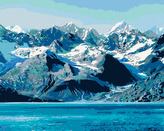 Malování podle čísel - NÁRODNÍ PARK GLACIER BAY - 80x100 cm, bez rámu a bez vypnutí plátna