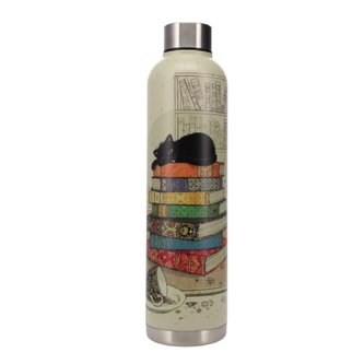 Láhev BUG ART KIUB 750 ml - Kočka na knihách