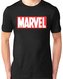 Pánské tričko Marvel: Logo (XL) černá bavlna