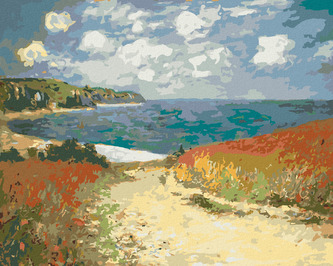 Malování podle čísel - CESTA DO POURVILLE (CLAUDE MONET) - 40x50 cm, vypnuté plátno na rám Malování podle čísel - CESTA DO POURVILLE (CLAUDE MONET) - 40x50 cm, vypnuté plátno na rám