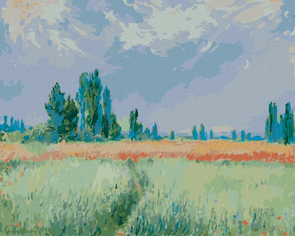 Malování podle čísel - PŠENIČNÉ POLE (CLAUDE MONET) - 40x50 cm, vypnuté plátno na rám Malování podle čísel - PŠENIČNÉ POLE (CLAUDE MONET) - 40x50 cm, vypnuté plátno na rám