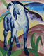 Malování podle čísel - MODRÝ KŮŇ (FRANZ MARC) - 80x100 cm, vypnuté plátno na rám