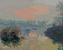 Malování podle čísel - LE COUCHER DE SOLEIL SUR LA SEINE (CLAUDE MONET) - 80x100 cm, vypnuté plátno na rám