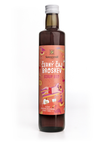 Sonnentor - Černý čaj broskev koncentrát BIO 500ml