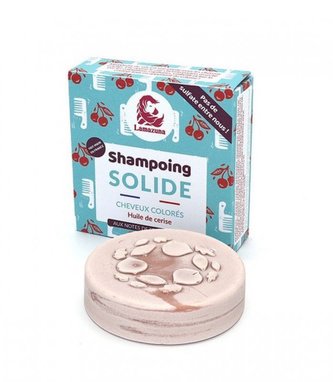Lamazuna Tuhý šampon pro barvené vlasy - třešňový olej (70 g)