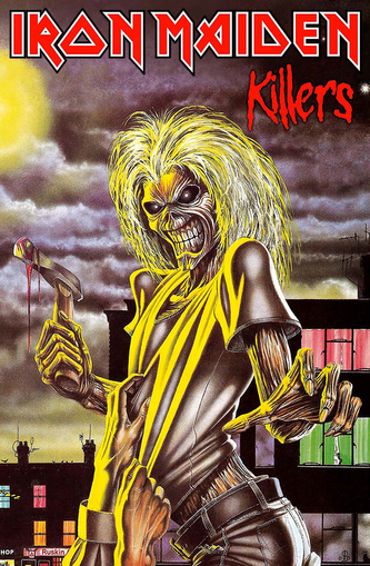 Textilní plakát - vlajka Iron Maiden: Killers (70 x 106 cm)