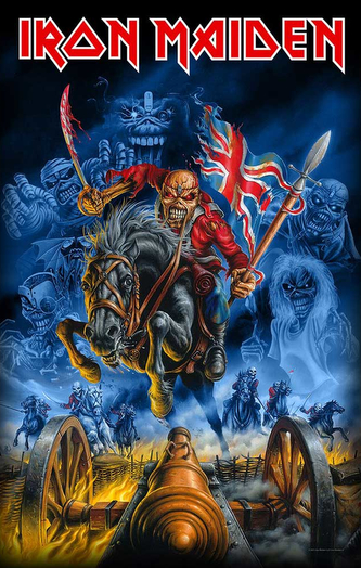 Textilní plakát - vlajka Iron Maiden: England (70 x 106 cm)