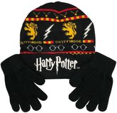 Dětská zimní čepice a rukavice Harry Potter: Nebelvír (univerzální) černý akryl