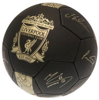 Fotbalový míč FC Liverpool: Gold Signature (velikost 5)