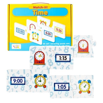 Vzdelávací puzzle - Čas