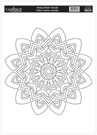 Transferový obrázek na textil Cadence 25x35 cm / Mandala 3