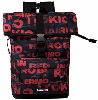 Batoh Netflix|La Casa De Papel|Papírový dům: Cities (objem 28 litrů|30 x 46 x 20 cm)