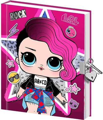 Blok se zámkem LOL Surprise: Rock (15 x 19 x 2 cm)