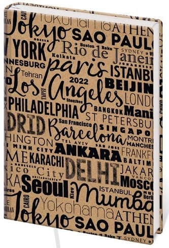 Diář 2022 A5 LYRA týdenní L217 City kraft