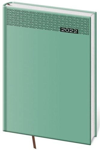 Diář 2022 Gommato - tyrkysový, denní, A5