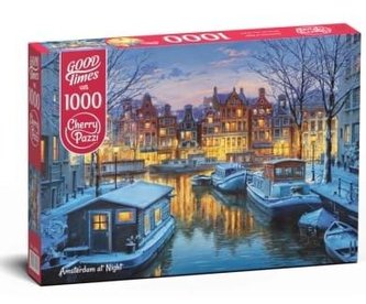 Cherry Pazzi Puzzle - Amsterdam v noci 1000 dílků Cherry Pazzi Puzzle - Amsterdam v noci 1000 dílků
