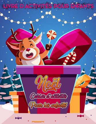 Livre d'activité de Noël pour les enfants âgés de 4 à 8 ans