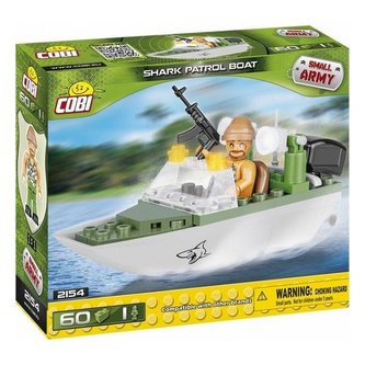 Stavebnice COBI Patrolovací člun Shark, 60 kostek, 1 f